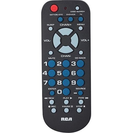 Rca Universal Remote Control 3 Function - Black - RC382802